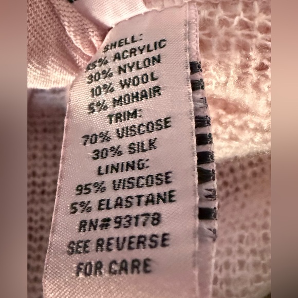 Bella France Pink Embroidered Sweater Sz L - Picture 10 of 13